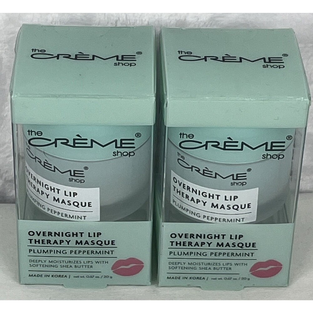 The Creme Shop Overnight Lip Therapy Masque Plumping Peppermint 0.67 oz NEW